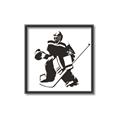 Picture of Goalie Silhouette _GroupedProduct_Square_Mini_ _GroupedProduct_Square_Canvas_Framed_