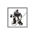 Picture of Goalie Silhouette _GroupedProduct_Square_Mini_ _GroupedProduct_Square_Canvas_Framed_