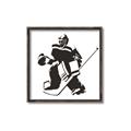 Picture of Goalie Silhouette _GroupedProduct_Square_Mini_ _GroupedProduct_Square_Canvas_Framed_