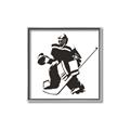 Picture of Goalie Silhouette _GroupedProduct_Square_Mini_ _GroupedProduct_Square_Canvas_Framed_