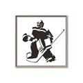 Picture of Goalie Silhouette _GroupedProduct_Square_Mini_ _GroupedProduct_Square_Canvas_Framed_