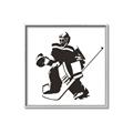Picture of Goalie Silhouette _GroupedProduct_Square_Mini_ _GroupedProduct_Square_Canvas_Framed_