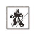 Picture of Goalie Silhouette _GroupedProduct_Square_Mini_ _GroupedProduct_Square_Canvas_Framed_