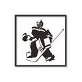 Picture of Goalie Silhouette _GroupedProduct_Square_Mini_ _GroupedProduct_Square_Canvas_Framed_
