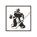 Picture of Goalie Silhouette _GroupedProduct_Square_Mini_ _GroupedProduct_Square_Canvas_Framed_