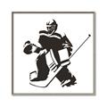 Picture of Goalie Silhouette _GroupedProduct_Square_Mini_ _GroupedProduct_Square_Canvas_Framed_