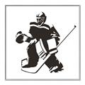 Picture of Goalie Silhouette _GroupedProduct_Square_Mini_ _GroupedProduct_Square_Canvas_Framed_