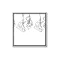 Picture of Hanging Skates _GroupedProduct_Square_Mini_ _GroupedProduct_Square_Canvas_Framed_