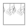 Picture of Hanging Skates _GroupedProduct_Square_Mini_ _GroupedProduct_Square_Canvas_Framed_
