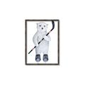 Picture of Hockey Polar Bear _GroupedProduct_Rectangle_Portrait_Mini_ _GroupedProduct_Rectangle_Portrait_Canvas_Framed_