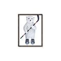Picture of Hockey Polar Bear _GroupedProduct_Rectangle_Portrait_Mini_ _GroupedProduct_Rectangle_Portrait_Canvas_Framed_