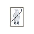 Picture of Hockey Polar Bear _GroupedProduct_Rectangle_Portrait_Mini_ _GroupedProduct_Rectangle_Portrait_Canvas_Framed_