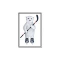 Picture of Hockey Polar Bear _GroupedProduct_Rectangle_Portrait_Mini_ _GroupedProduct_Rectangle_Portrait_Canvas_Framed_