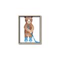 Picture of Hockey Bear _GroupedProduct_Rectangle_Portrait_Mini_ _GroupedProduct_Rectangle_Portrait_Canvas_Framed_