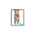 Picture of Hockey Bear _GroupedProduct_Rectangle_Portrait_Mini_ _GroupedProduct_Rectangle_Portrait_Canvas_Framed_
