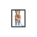 Picture of Hockey Bear _GroupedProduct_Rectangle_Portrait_Mini_ _GroupedProduct_Rectangle_Portrait_Canvas_Framed_