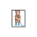 Picture of Hockey Bear _GroupedProduct_Rectangle_Portrait_Mini_ _GroupedProduct_Rectangle_Portrait_Canvas_Framed_