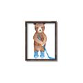 Picture of Hockey Bear _GroupedProduct_Rectangle_Portrait_Mini_ _GroupedProduct_Rectangle_Portrait_Canvas_Framed_
