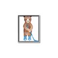 Picture of Hockey Bear _GroupedProduct_Rectangle_Portrait_Mini_ _GroupedProduct_Rectangle_Portrait_Canvas_Framed_