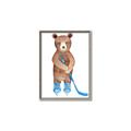 Picture of Hockey Bear _GroupedProduct_Rectangle_Portrait_Mini_ _GroupedProduct_Rectangle_Portrait_Canvas_Framed_