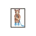 Picture of Hockey Bear _GroupedProduct_Rectangle_Portrait_Mini_ _GroupedProduct_Rectangle_Portrait_Canvas_Framed_