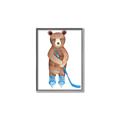 Picture of Hockey Bear _GroupedProduct_Rectangle_Portrait_Mini_ _GroupedProduct_Rectangle_Portrait_Canvas_Framed_