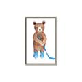 Picture of Hockey Bear _GroupedProduct_Rectangle_Portrait_Mini_ _GroupedProduct_Rectangle_Portrait_Canvas_Framed_