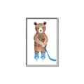 Picture of Hockey Bear _GroupedProduct_Rectangle_Portrait_Mini_ _GroupedProduct_Rectangle_Portrait_Canvas_Framed_
