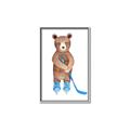 Picture of Hockey Bear _GroupedProduct_Rectangle_Portrait_Mini_ _GroupedProduct_Rectangle_Portrait_Canvas_Framed_