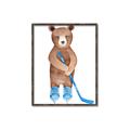 Picture of Hockey Bear _GroupedProduct_Rectangle_Portrait_Mini_ _GroupedProduct_Rectangle_Portrait_Canvas_Framed_