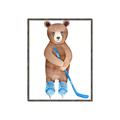 Picture of Hockey Bear _GroupedProduct_Rectangle_Portrait_Mini_ _GroupedProduct_Rectangle_Portrait_Canvas_Framed_