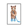 Picture of Hockey Bear _GroupedProduct_Rectangle_Portrait_Mini_ _GroupedProduct_Rectangle_Portrait_Canvas_Framed_