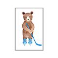 Picture of Hockey Bear _GroupedProduct_Rectangle_Portrait_Mini_ _GroupedProduct_Rectangle_Portrait_Canvas_Framed_
