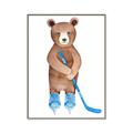 Picture of Hockey Bear _GroupedProduct_Rectangle_Portrait_Mini_ _GroupedProduct_Rectangle_Portrait_Canvas_Framed_