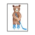 Picture of Hockey Bear _GroupedProduct_Rectangle_Portrait_Mini_ _GroupedProduct_Rectangle_Portrait_Canvas_Framed_