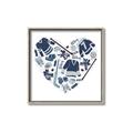 Picture of Blue Heart Hockey _GroupedProduct_Square_Mini_ _GroupedProduct_Square_Canvas_Framed_