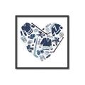 Picture of Blue Heart Hockey _GroupedProduct_Square_Mini_ _GroupedProduct_Square_Canvas_Framed_