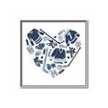 Picture of Blue Heart Hockey _GroupedProduct_Square_Mini_ _GroupedProduct_Square_Canvas_Framed_