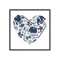 Picture of Blue Heart Hockey _GroupedProduct_Square_Mini_ _GroupedProduct_Square_Canvas_Framed_