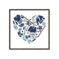 Picture of Blue Heart Hockey _GroupedProduct_Square_Mini_ _GroupedProduct_Square_Canvas_Framed_