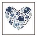 Picture of Blue Heart Hockey _GroupedProduct_Square_Mini_ _GroupedProduct_Square_Canvas_Framed_