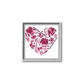 Picture of Pink Heart Hockey _GroupedProduct_Square_Mini_ _GroupedProduct_Square_Canvas_Framed_