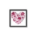 Picture of Pink Heart Hockey _GroupedProduct_Square_Mini_ _GroupedProduct_Square_Canvas_Framed_
