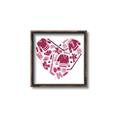 Picture of Pink Heart Hockey _GroupedProduct_Square_Mini_ _GroupedProduct_Square_Canvas_Framed_