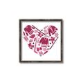 Picture of Pink Heart Hockey _GroupedProduct_Square_Mini_ _GroupedProduct_Square_Canvas_Framed_