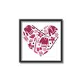 Picture of Pink Heart Hockey _GroupedProduct_Square_Mini_ _GroupedProduct_Square_Canvas_Framed_