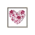 Picture of Pink Heart Hockey _GroupedProduct_Square_Mini_ _GroupedProduct_Square_Canvas_Framed_