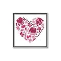 Picture of Pink Heart Hockey _GroupedProduct_Square_Mini_ _GroupedProduct_Square_Canvas_Framed_