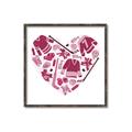 Picture of Pink Heart Hockey _GroupedProduct_Square_Mini_ _GroupedProduct_Square_Canvas_Framed_
