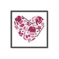 Picture of Pink Heart Hockey _GroupedProduct_Square_Mini_ _GroupedProduct_Square_Canvas_Framed_